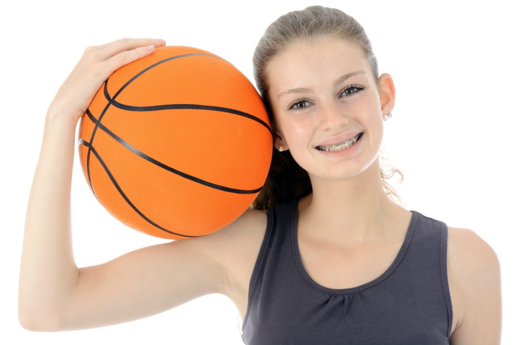 Teenager with Basketball