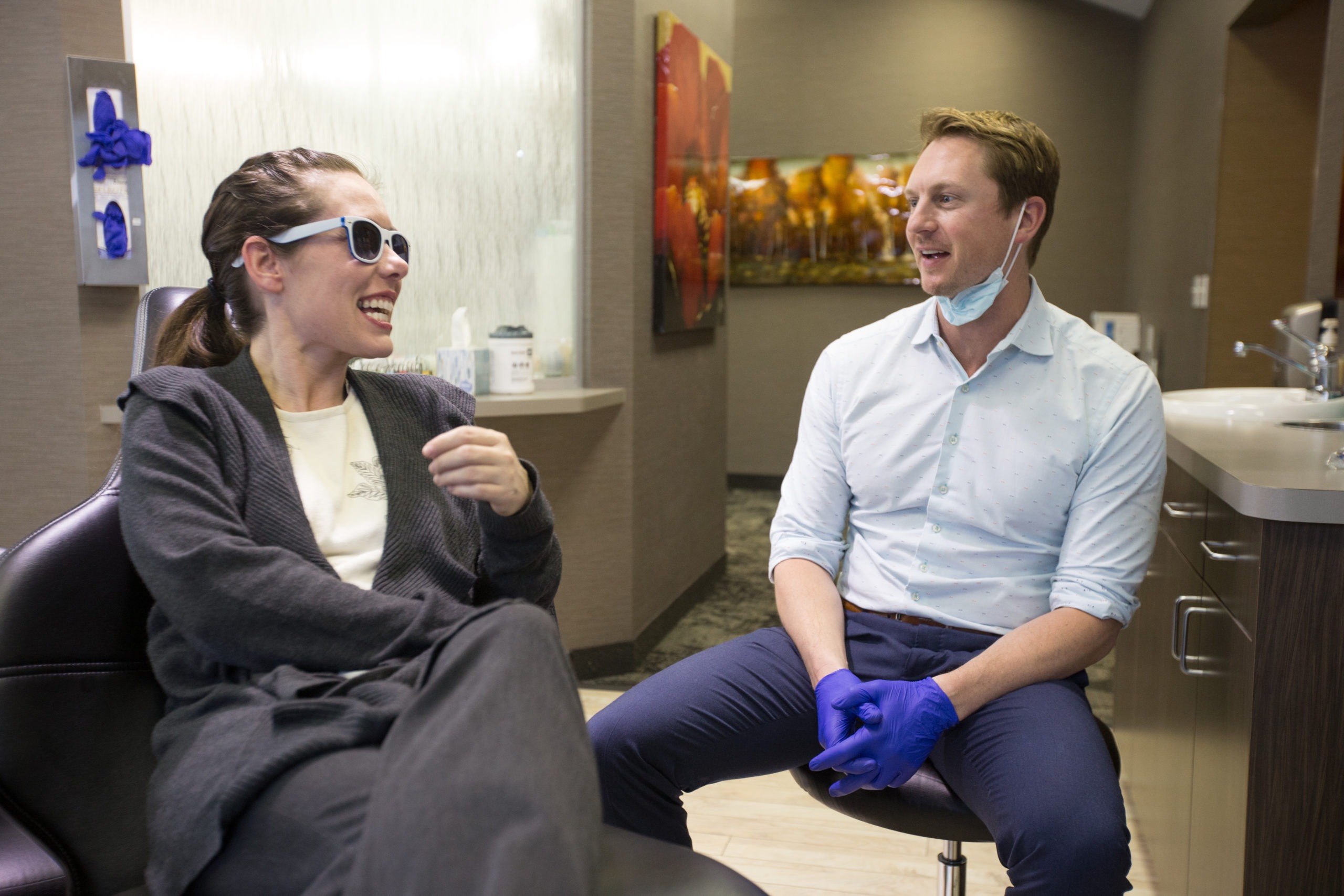 Dr. Kottemann talking with a patient